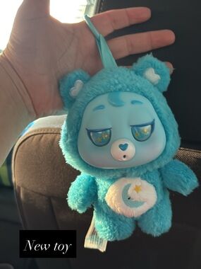 Blue Plush Baby Bear Toy with Star Eyes - Kids Toys